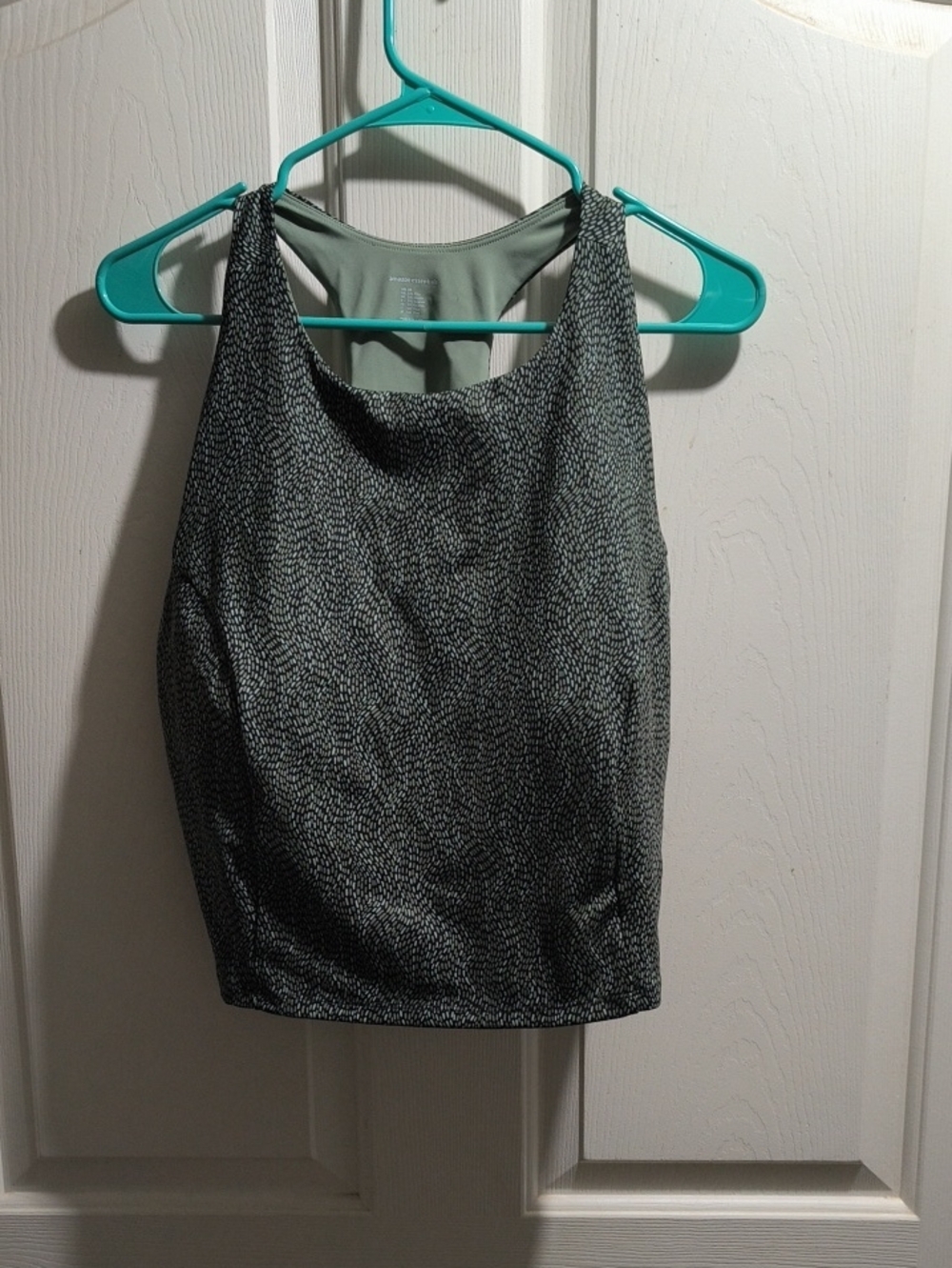 Amazon Essentials Black & Gray Textured High-Neck Tank - Picture 1 of 3